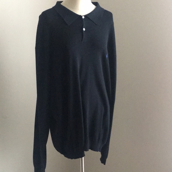 TALL polo long sleeve sweater